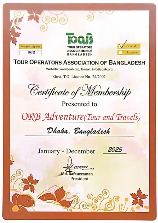TOAB Certificate of Membership